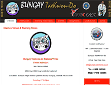 Tablet Screenshot of bungay-taekwondo.co.uk